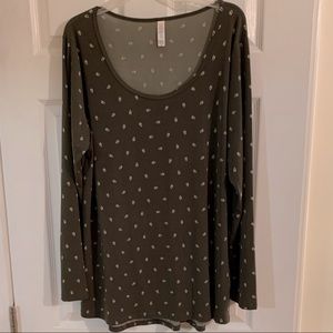 EUC 2XL Lularoe scoop neck blouse